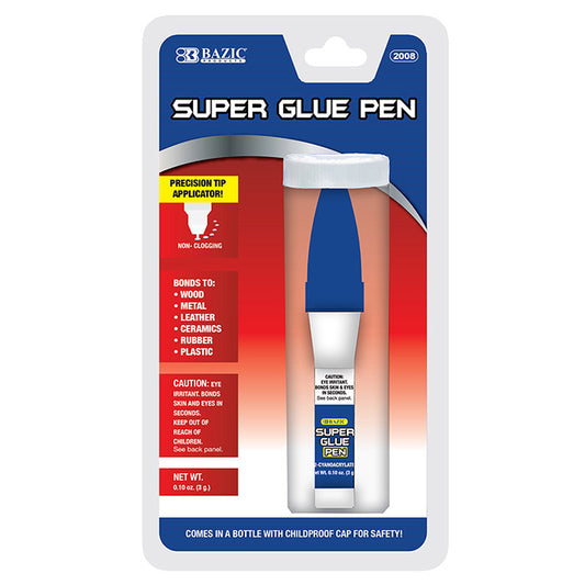 super glue pen with precision tip - 3g  -- 24 per box