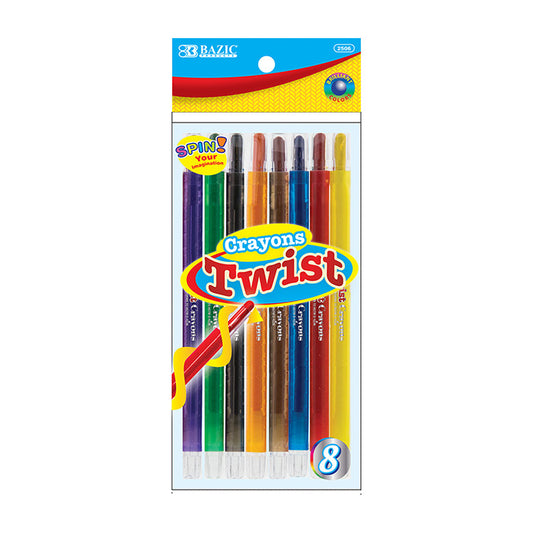 propelling crayons - 8 colors  -  -- 24 per box