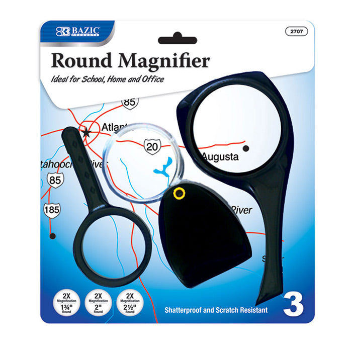 bazic 2x magnifier sets - - 144 packs -- 24 per box