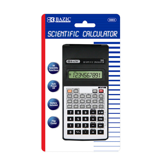 bazic scientific calculators - 56 functions -- 12 per box