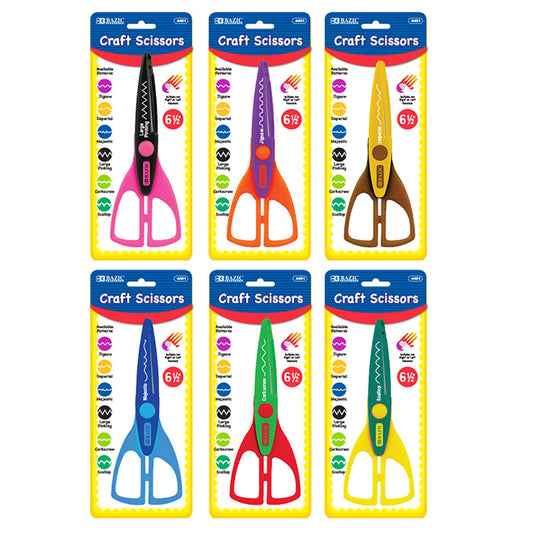 bulk craft scissors - bazic - 6.5 inch  -- 24 per box