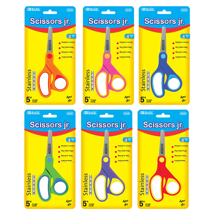 blunt tip stainless steel scissors 5 in -   -- 24 per box