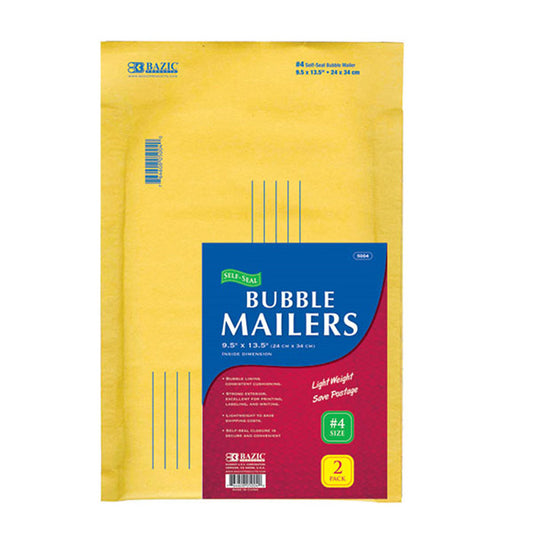 bubble mailers #4 - 9.5x13.5 -  -- 24 per case