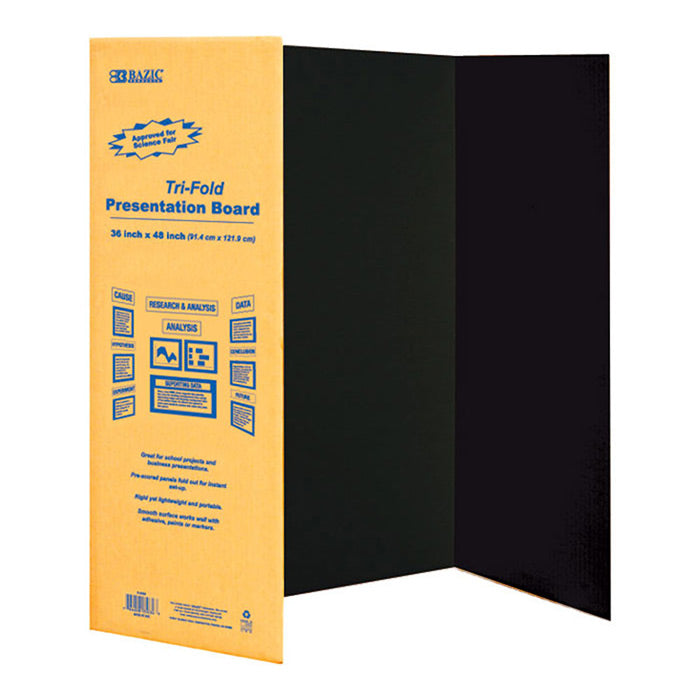 black corrugated presentation boards - 36 in x 48 in -- 24 per case