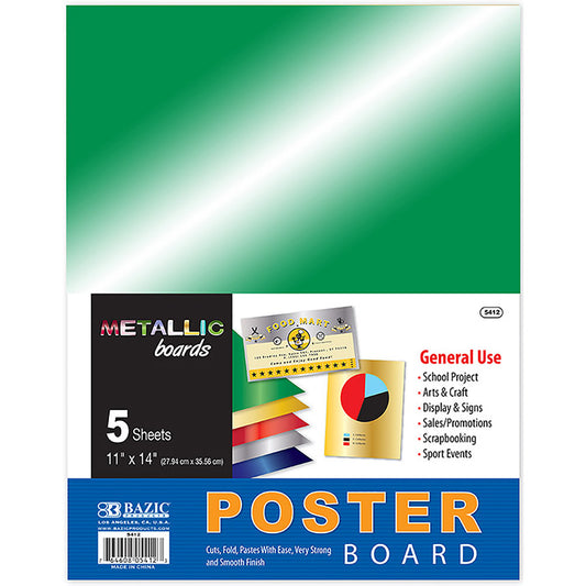 metallic poster board 11 in x 14 in -- 48 per case