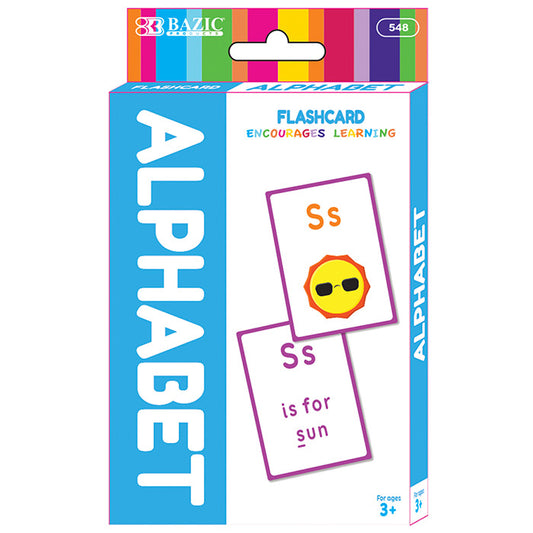 alphabet preschool flash cards - - bulk  -- 24 per box