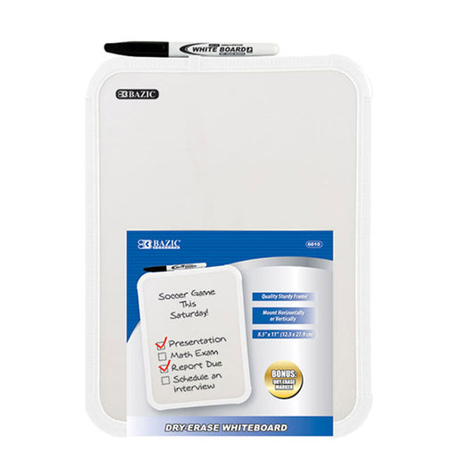 bazic 8.5x11 dry erase boards - -  -- 12 per case