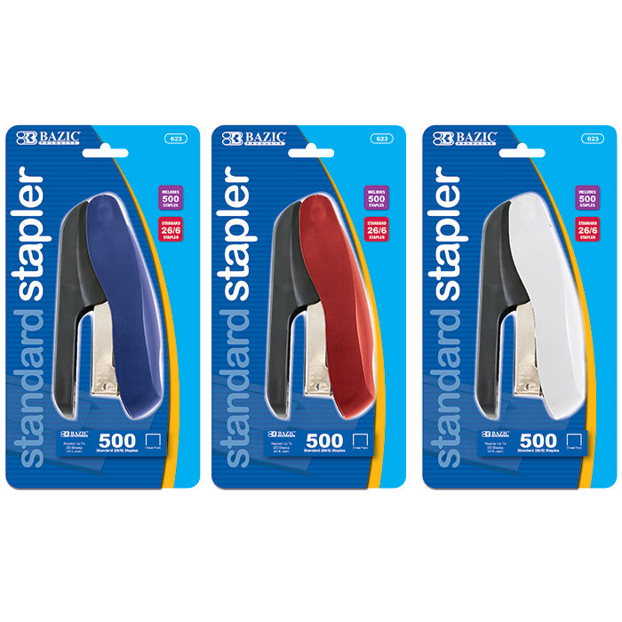 two tone standard stapler - 26/6  -  -- 24 per box