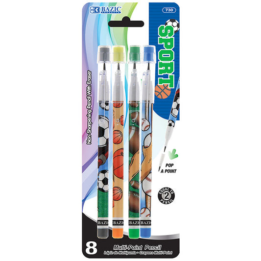 multi-point pencils - 8 pack  -  -- 24 per box