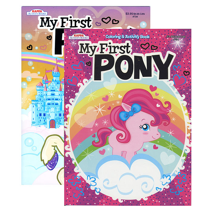 my first pony foil & embossed coloring & activity book  -- 48 per case