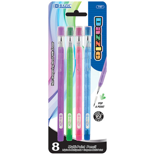 bazic dazzle multi-point pencils - -  -- 24 per box