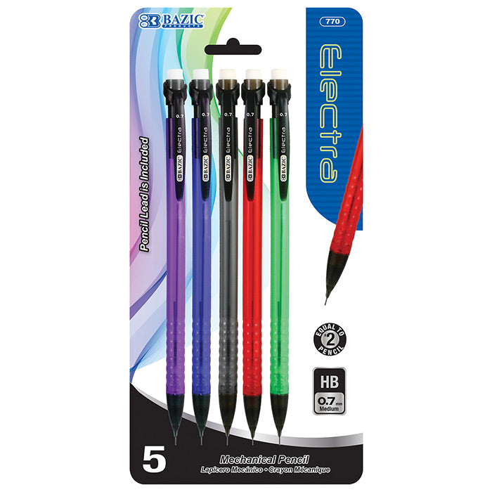 bazic electra 0.7mm mechanical pencil - -  -- 24 per box