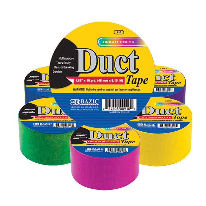 bazic fluorescent duct tape 1.88 in x 10 yards - 36/case -- 36 per case