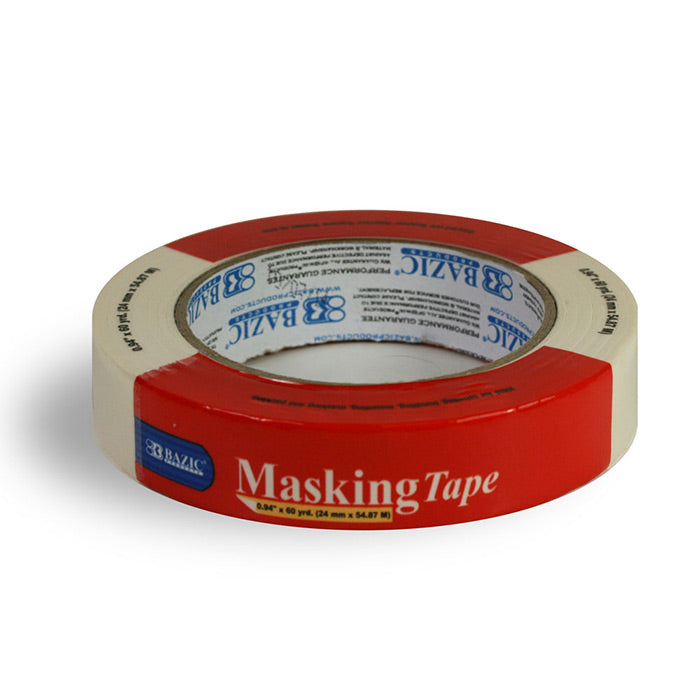 bazic 0.94 inch x 2160 inch (60 yards) general purpose masking tape  -- 36 per case