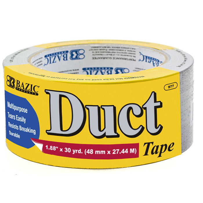 bazic silver duct tape - 1.88 in x 30 yards -- 24 per case