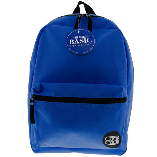 16 inch blue basic backpack -- 12 per case