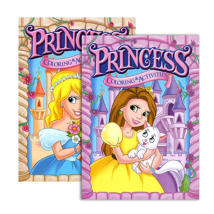 jumbo princess coloring & activity book -- 48 per case