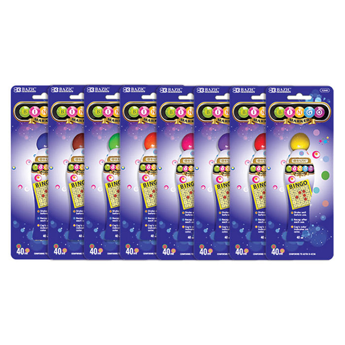 bazic 40 ml bingo marker  -- 24 per box