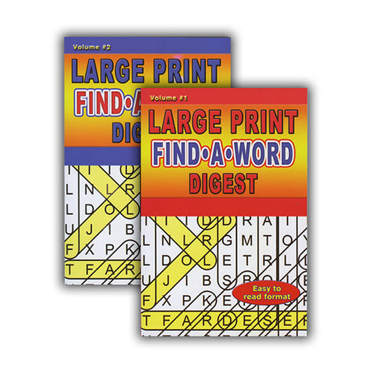 find-a-word puzzles book - large print - digest size -- 48 per case