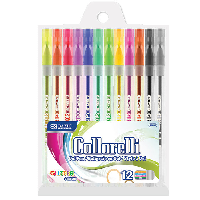 bulk gel pens - glitter color  -- 24 per box