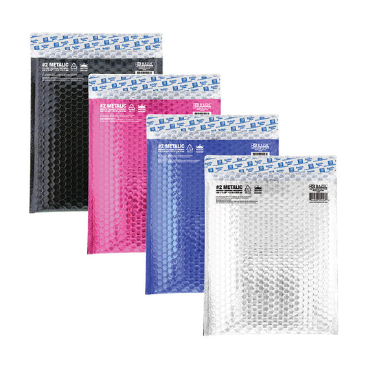 metallic bubble mailers - 8.5x11.25 -- 24 per case