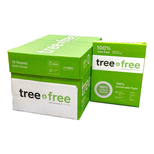 tree free 92 8.5 inch x 11 inch white copy paper 10 reams case -- 10 per case