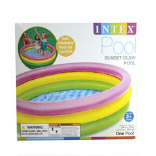 pool 3-ring 58x13 - sunset glow - - age 3+ -- 1 per box