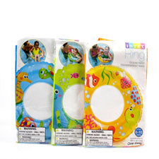 ocean reef swim rings - 3 asst ages 6-10 -- 1 per box