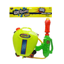 13.25 inch pump water gun & container set - bulk -- 1 per box