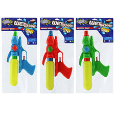 water guns - 8 pack - solid green blue orange -  -- 36 per box