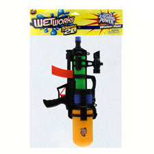 26-pump water gun - solid black - bulk  -- 1 per box