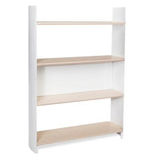 metal & wood small bookshelf - white -- 1 per case