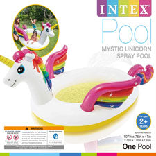 mystic unicorn inflatable spray pool - - ages 2+ -- 1 per box