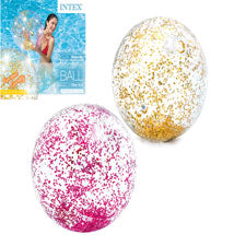 transparent glitter beach balls   - ages 3+ -- 1 per box