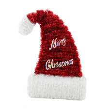 xm deco hat w merry christmas -- 48 per case