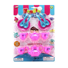 14 pcs mini tea play set on card -- 24 per box