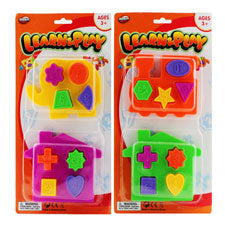 10 pcs learn puzzle block on card -- 24 per box