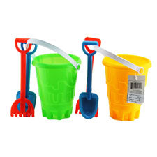 sand bucket & 2 tools set - 6x6 - -  -- 1 per box