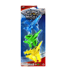 3 pcs 4.5 f w battle plane on card -- 24 per box