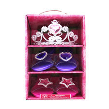 princess shoes and tiara set - bulk  -- 1 per box