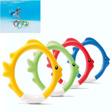 underwater fish rings - 4 colors - age 6+ - -  -- 1 per box