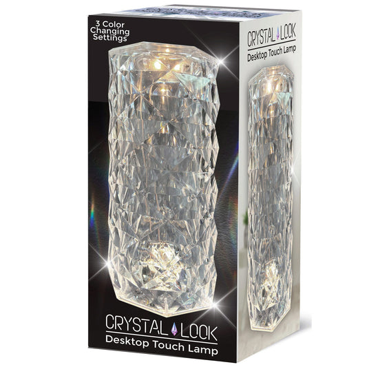 usb powered crystal- look led desktop touch lamp -- 6 per box