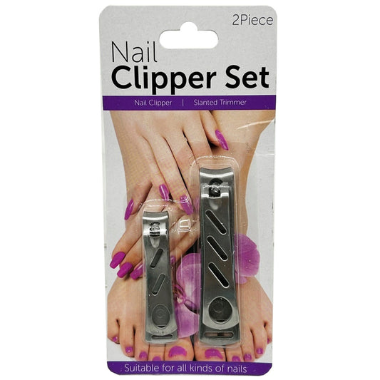 2 pack nail clippers set with die- cut handles -- 48 per box