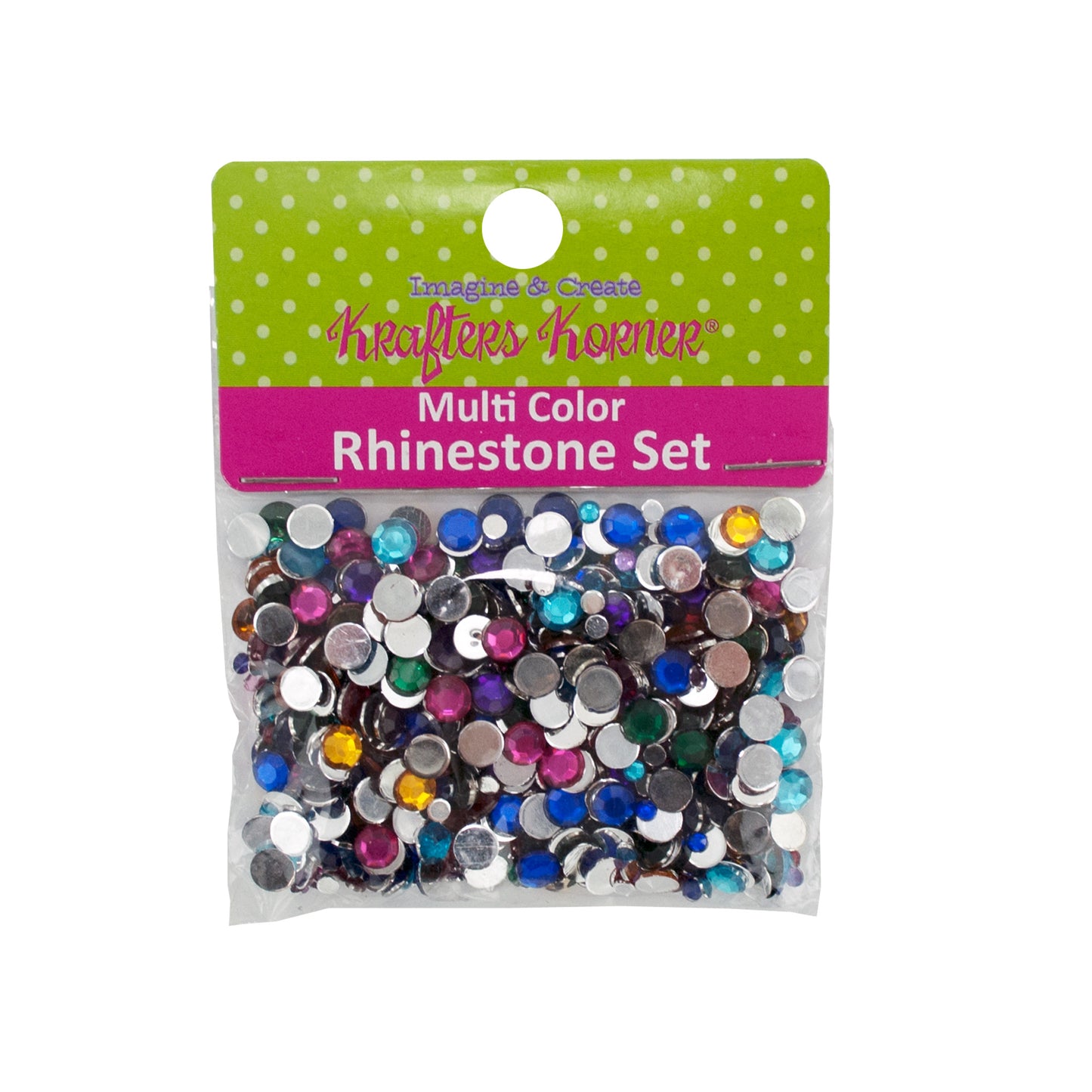 multi-color rhinestone set  -  -- 45 per box