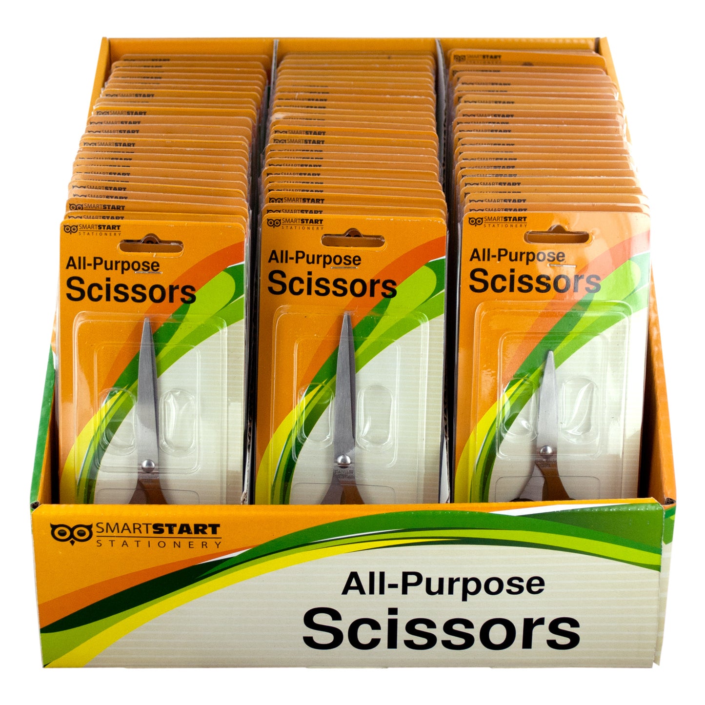 stainless steel all-purpose scissors display - bulk  -- 29 per box