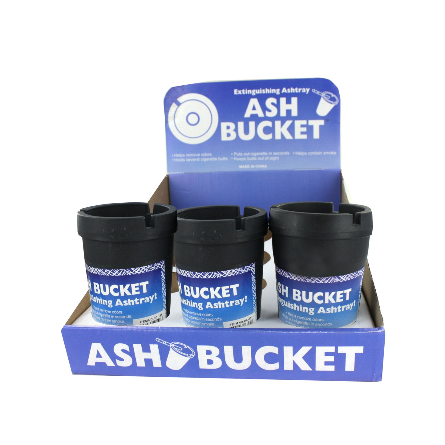 extinguishing ashtray bucket - counter top display -- 20 per box