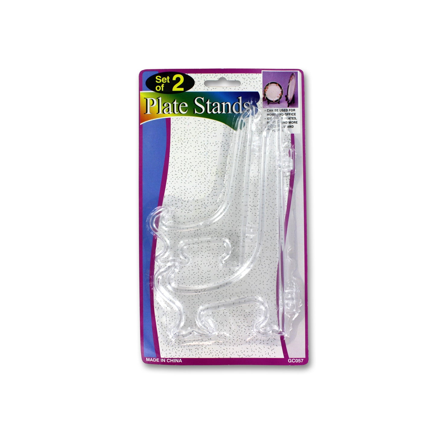 clear plate stands  -  -- 30 per box