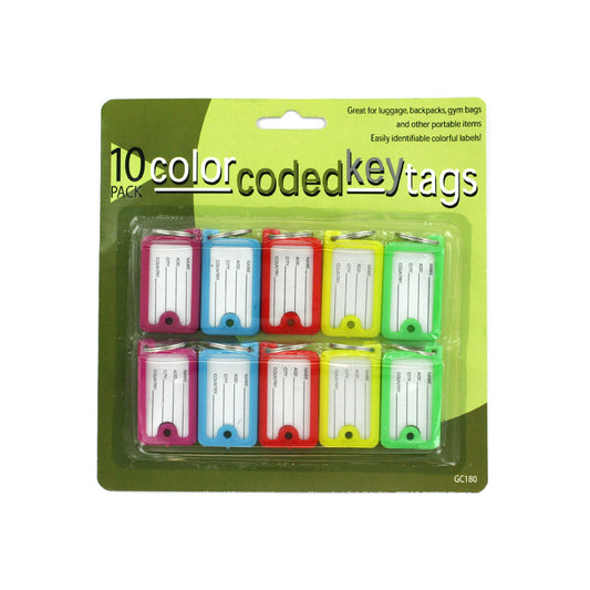 color coded key tags  - bulk -- 28 per box