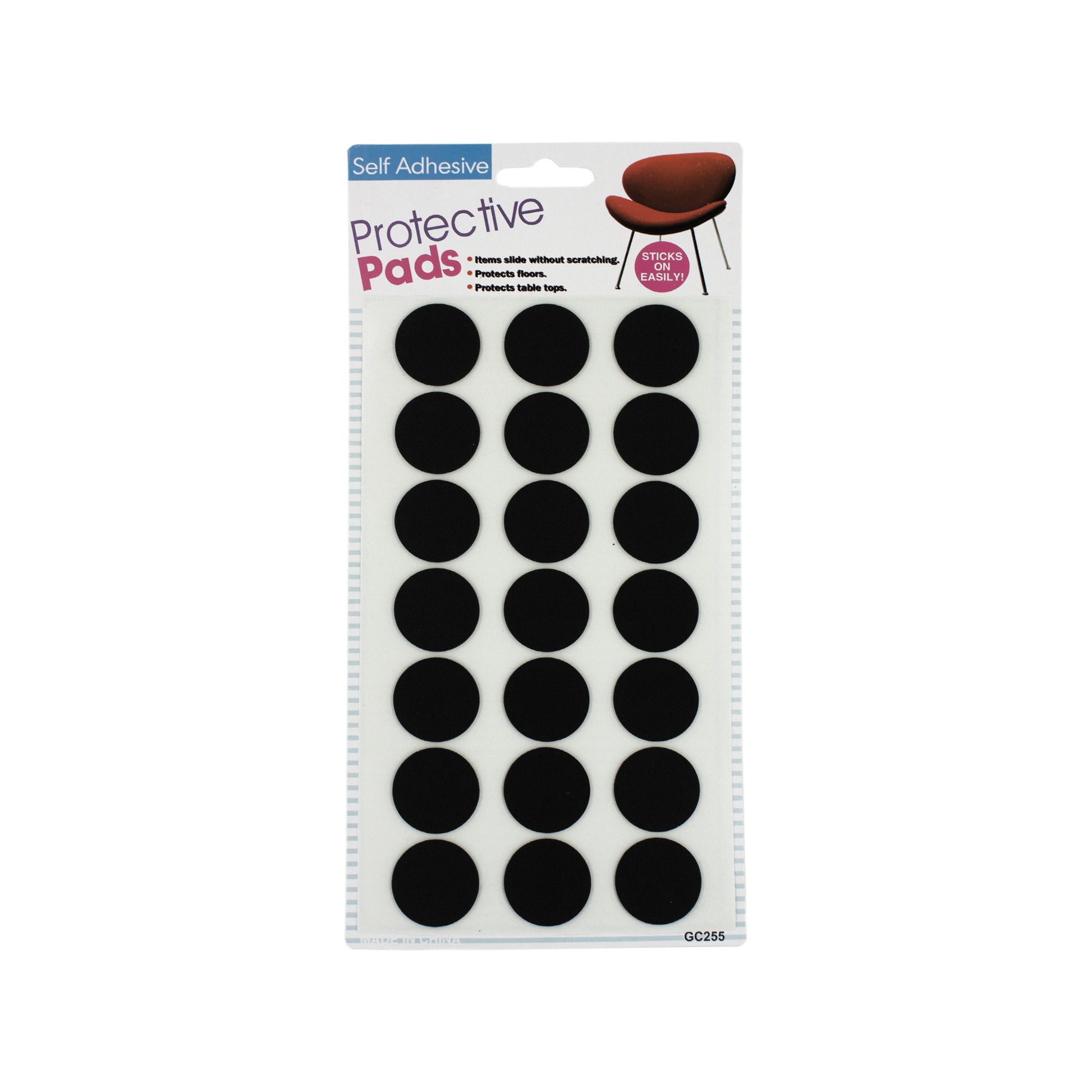 self-adhesive protective furniture pads - aa pack -- 38 per box