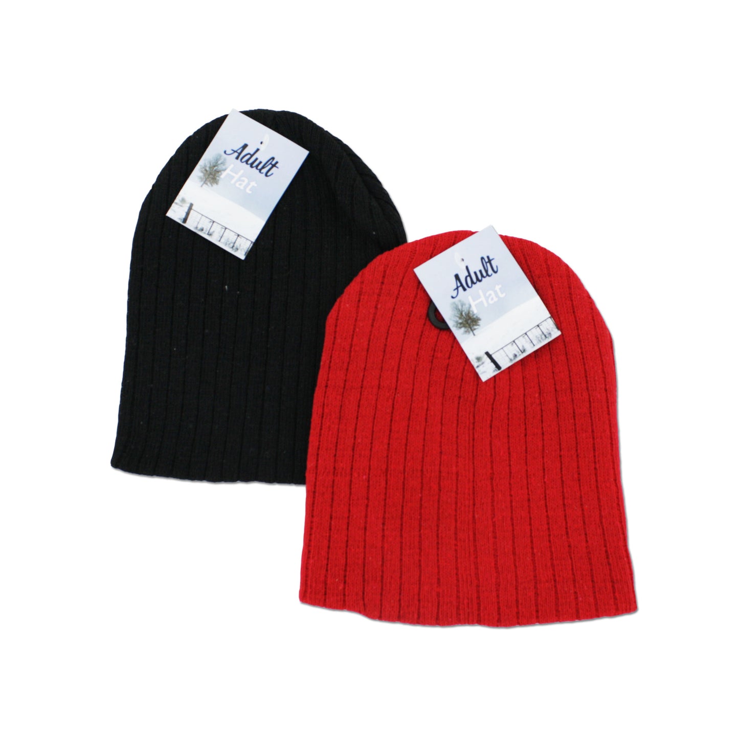 adult knit caps - bulk  -- 19 per box